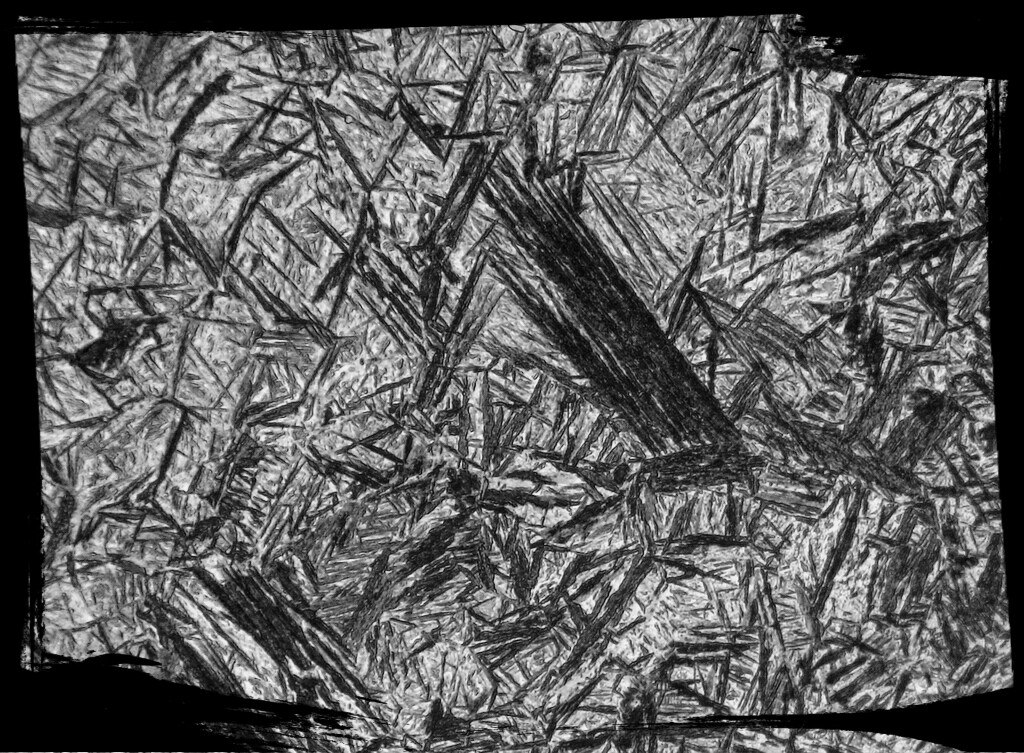 Es el constituyete típico de los aceros templados. Se podría decir que es una solución sólida sobresaturada de carbono o carburo de hierro en el HIERRO ALFA, y se obtiene por enfriamiento rápido de los aceros desde alta temperatura. Después de los carburos (de los aceros aleados) y el carburo de hierro o CEMENTITA, es el constituyente mas duro de los aceros.