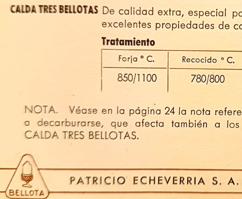 ACERO 3 BELLOTAS. ¡NUEVO!
